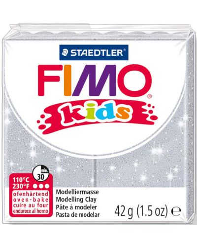 Polimerna glina Staedtler Fimo Kids - blistava siva boja - 1