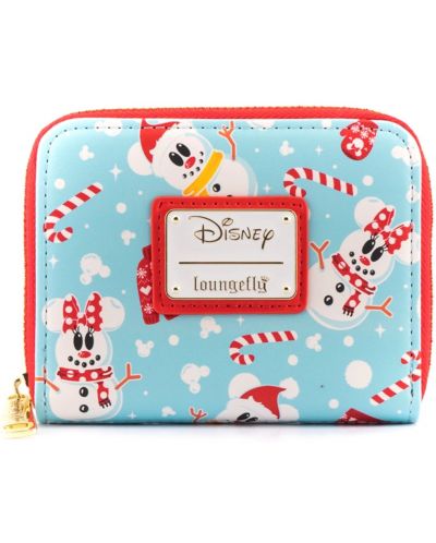 Novčanik Loungefly Disney: Mickey Mouse - Snowman Mickey & Minnie - 1