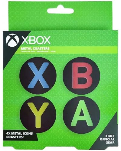 Podmetači za šalice Paladone Games: Xbox - Icons - 1