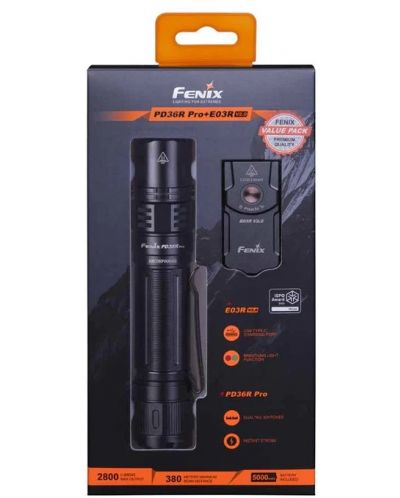 Poklon set Fenix - Svjetiljka PD36R Pro i svjetiljka E03R V2.0 - 1