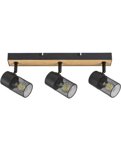 Luster Rabalux - Metta 71153, IP20, 230V, E14, 3x40W, crno s hrastom - 2