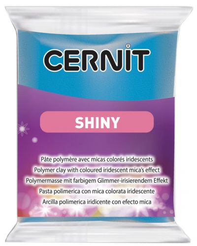 Polimerna glina Cernit Shiny - Plava, 56 g - 1