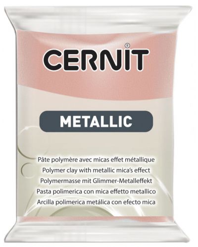 Polimerna glina Cernit Metallic - Ružičasta, 56 g - 1