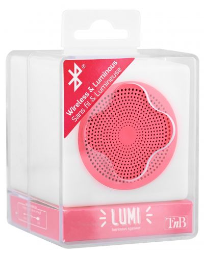 Prijenosni zvučnik T'nB - LUMI 2, bijeli/ružičasti - 4