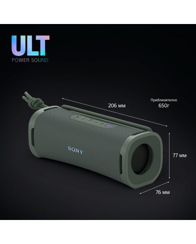 Prijenosni zvučnik Sony - SRS ULT Field 1, Forest Gray - 10