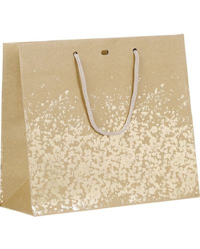 Poklon vrećica Giftpack - 25 x 10 x 22 cm, smeđa i zlatna - 1