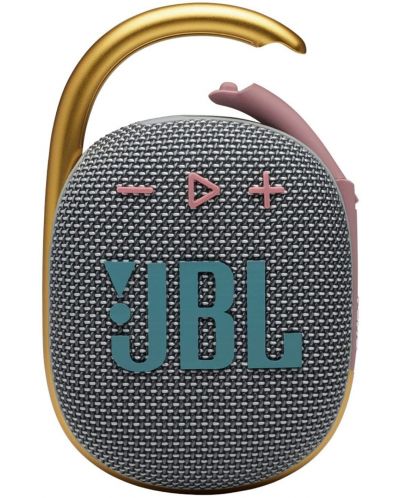 Mini zvučnik JBL - Clip 4, sivi - 1