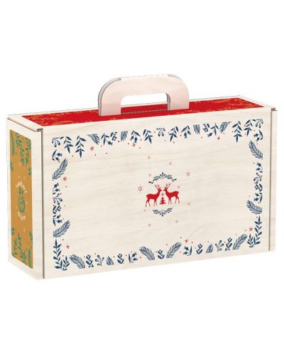 Poklon kutija Giftpack Bonnes Fêtes - Sobovi, 33 cm - 1