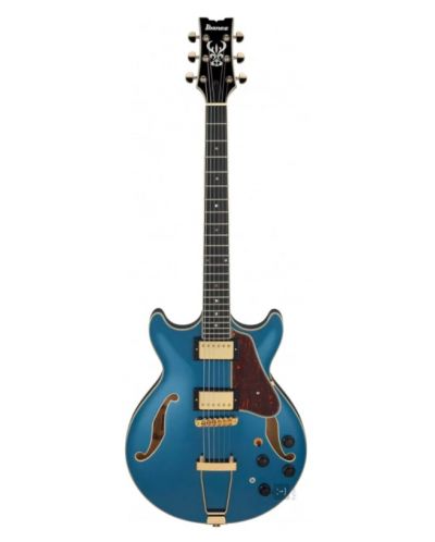 Poluakustična gitara Ibanez - AMH90, Prussian Blue Metallic - 2