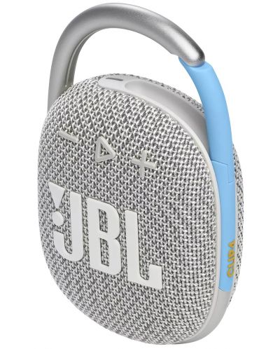 Prijenosni zvučnik JBL - Clip 4 Eco, bijelo/srebrni - 2
