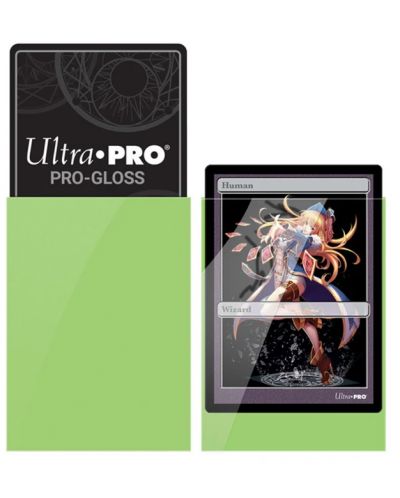 Štitnici za karte Ultra Pro - PRO-Gloss Small Size, Lime Green (60 kom.) - 2