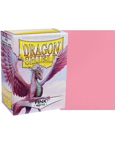 Štitnici za kartice Dragon Shield Sleeves - Matte Pink (100 komada) - 2