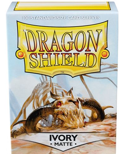 Štitnici za kartice Dragon Shield Sleeves - Matte Ivory (100 komada) - 1