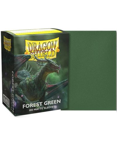 Štitnici za kartice Dragon Shield Sleeves - Matte Forest Green (100 komada) - 2