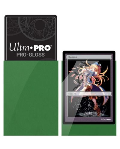 Štitnici za karte Ultra Pro - PRO-Gloss Small Size, Green (60 kom.) - 2