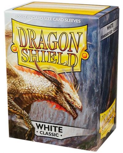 Štitnici za kartice Dragon Shield Classic Sleeves - White (100 komada) - 1