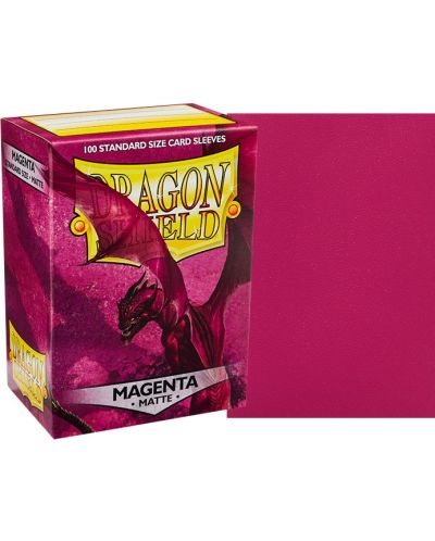 Štitnici za kartice Dragon Shield Sleeves - Matte Magenta (100 komada) - 2