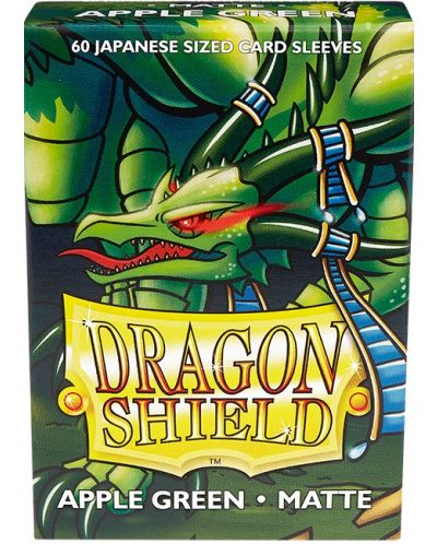 Štitnici za kartice Dragon Shield Sleeves - Small Matte Apple Green (60 komada) - 1