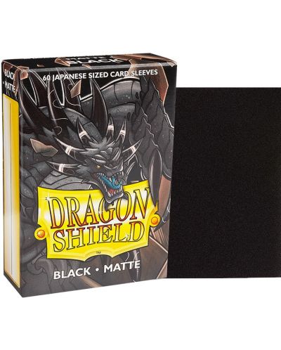 Štitnici za kartice Dragon Shield Sleeves - Small Matte Black (60 kom.) - 2