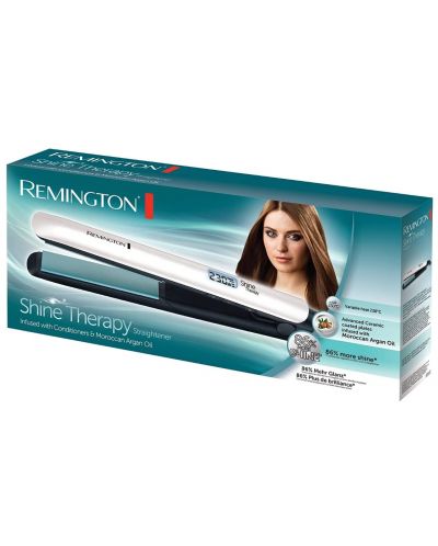 Pegla za kosu Remington - Shine Therapy S8500, 230°C, bijela - 2