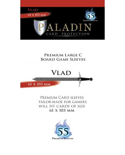 Protektori za igraće karte Paladin - Vlad 61x103 (Adrenaline, Tash-Kalar) - 1