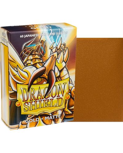 Štitnici za kartice Dragon Shield Sleeves - Small Matte Gold (60 komada) - 2