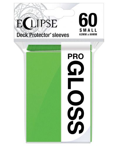 Štitnici za karte Ultra Pro - Eclipse Gloss Small Size, Lime Green (60 kom.) - 1