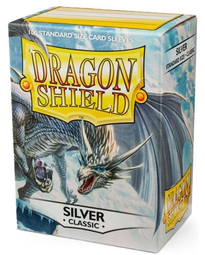 Štitnici za kartice Dragon Shield Classic Sleeves - Silver (100 komada) - 1