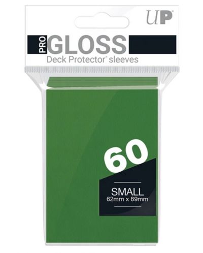 Štitnici za karte Ultra Pro - PRO-Gloss Small Size, Green (60 kom.) - 1