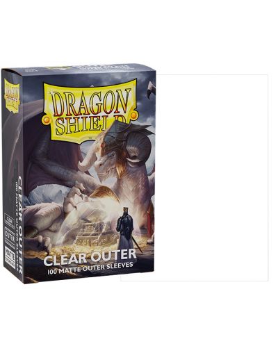 Štitnici za kartice Dragon Shield Standard Size Sleeves - Matte Clear Outer (100 komada) - 2