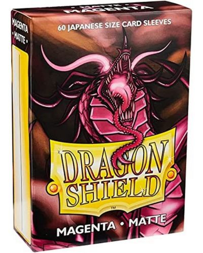 Štitnici za kartice Dragon Shield Sleeves - Small Matte Magenta (60 komada) - 1