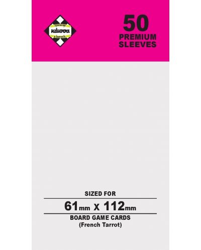 Štitnici za kartice Kaissa Premium Sleeves 61 x 112 mm (French Tarot) - 50 kom. - 1