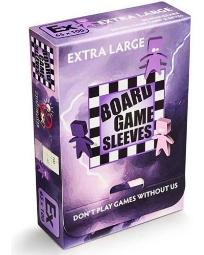 Protektori za igraće karte Arcane Tinmen - Extra Large 65 x 100 (50 komada) - 1