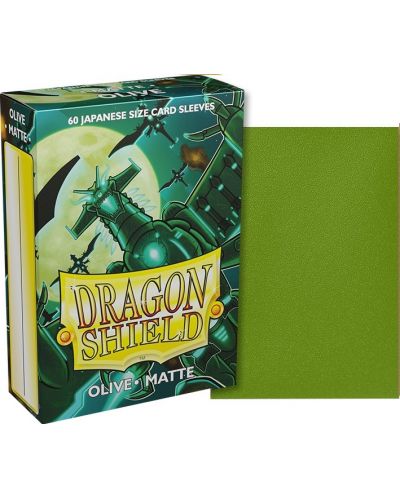 Štitnici za kartice Dragon Shield Sleeves - Small Matte Olive (60 komada) - 2