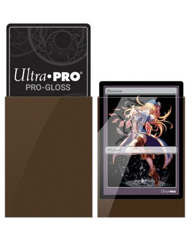 Štitnici za karte Ultra Pro - PRO-Gloss Small Size, Brown (60 kom.) - 2