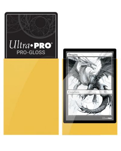 Štitnici za karte Ultra Pro - PRO-Gloss Standard Size, Yellow (50 kom.) - 2