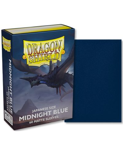 Štitnici za kartice Dragon Shield Sleeves - Small Matte Midnight Blue (60 komada) - 2