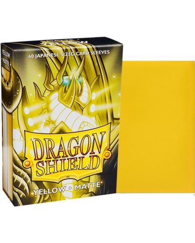 Štitnici za kartice Dragon Shield Sleeves - Small Matte Yellow (60 komada) - 2