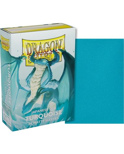 Štitnici za kartice Dragon Shield Sleeves - Small Matte Turquoise (60 komada) - 2