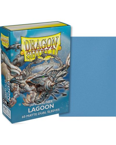 Štitnici za kartice Dragon Shield Dual Sleeves - Small Matte Lagoon (60 komada) - 2