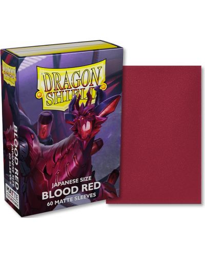 Štitnici za kartice Dragon Shield Sleeves - Small Matte Blood Red (60 komada) - 2