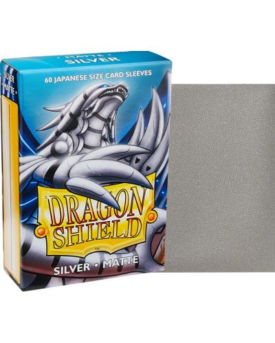 Štitnici za kartice Dragon Shield Sleeves - Small Matte Silver (60 komada) - 2