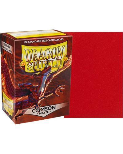 Štitnici za kartice Dragon Shield Sleeves - Matte Crimson (100 komada) - 2