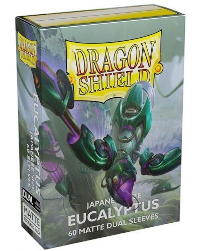 Štitnici za kartice Dragon Shield Dual Sleeves - Small Matte Eucalyptus (60 komada) - 1