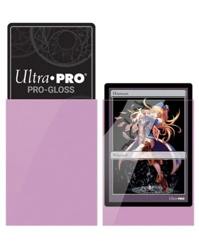 Štitnici za karte Ultra Pro - PRO-Gloss Small Size, Pink (60 kom.) - 2