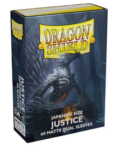Štitnici za kartice Dragon Shield Dual Sleeves - Small Matte Justice (60 komada) - 1