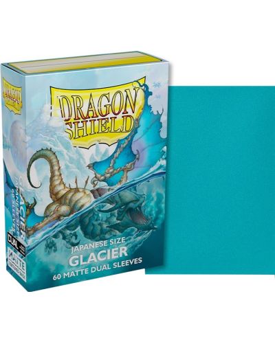 Štitnici za kartice Dragon Shield Dual Sleeves - Small Matte Glacier (60 komada) - 2