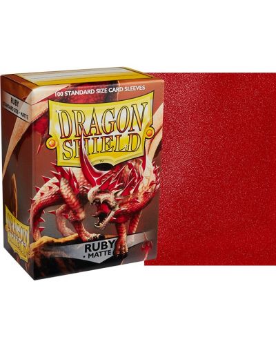Štitnici za kartice Dragon Shield Sleeves - Matte Ruby (100 komada) - 2