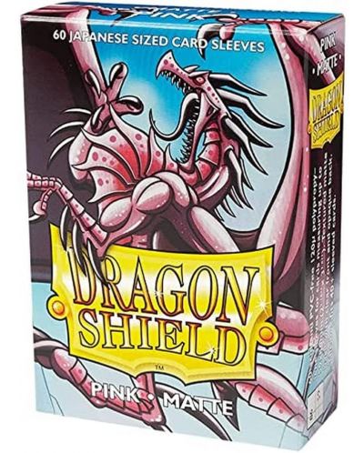 Štitnici za kartice Dragon Shield Sleeves - Small Matte Pink (60 komada) - 1