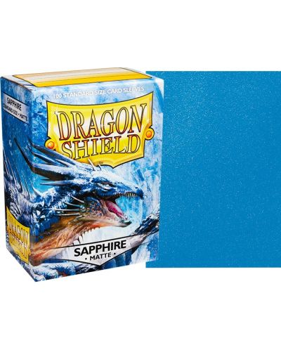 Štitnici za kartice Dragon Shield Sleeves - Matte Sapphire (100 komada) - 2
